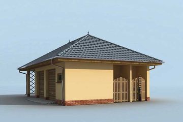  Projekt budynku gospodarczego G179 budynek gospodarczy (SLN1961) - projekt budynku parterowego - Zdjęcie 2