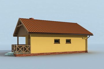  Projekt budynku gospodarczego G185 budynek gospodarczy (SLN1964) - projekt budynku parterowego - Zdjęcie 2