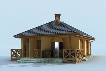  Projekt budynku gospodarczego G186 budynek gospodarczy (SLN1965) - projekt budynku parterowego - Zdjęcie 2