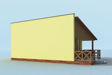  Projekt budynku gospodarczego G187 budynek gospodarczy (SLN1966) - projekt budynku parterowego - Zdjęcie 2