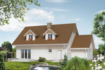 Projekt domu Carmen 2 (BSA1352) - projekt domu parterowego z poddaszem - Zdjęcie 2
