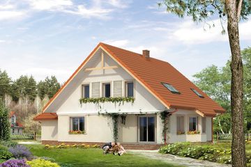  Projekt domu Caro (BSA1354) - projekt domu parterowego z poddaszem - Zdjęcie 2