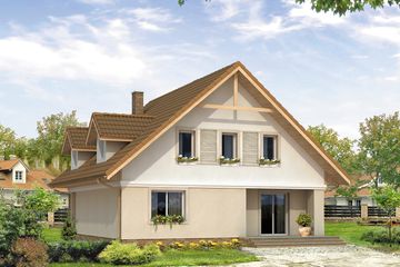  Projekt domu Caro 2 (BSA1355) - projekt domu parterowego z poddaszem - Zdjęcie 2