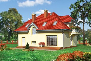  Projekt domu Ślężan Alter (1041) (KRD1935) - projekt domu parterowego z poddaszem - Zdjęcie 2