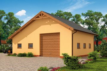  Projekt budynku gospodarczego G234 budynek gospodarczy (SLN2010) - projekt budynku parterowego - Zdjęcie 2