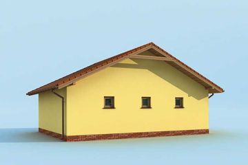  Projekt budynku gospodarczego G196 budynek gospodarczy (SLN1973) - projekt budynku parterowego - Zdjęcie 2