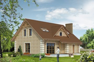  Projekt domu Dudek (BSA1360) - projekt domu parterowego z poddaszem - Zdjęcie 2