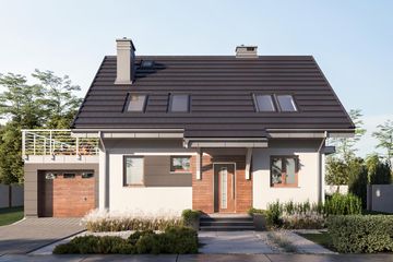  Projekt domu Figa Neo (1051) (KRD1946) - projekt domu parterowego z poddaszem - Zdjęcie 2