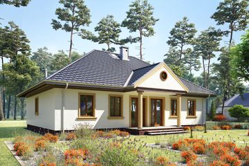  Projekt domu Aleksnadria Bona (1012) (KRD1952) - projekt domu parterowego - Zdjęcie 2