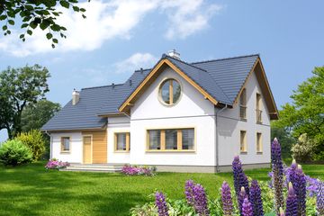  Projekt domu Ottawa II LMP169a (WRB1224) - projekt domu parterowego z poddaszem - Zdjęcie 2