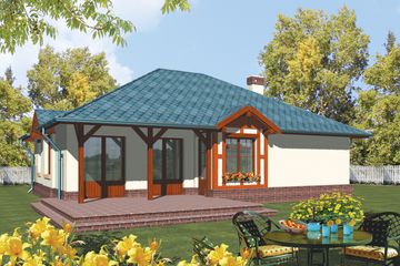  Projekt domu Fiona G1 (WRC1625) - projekt domu parterowego - Zdjęcie 2