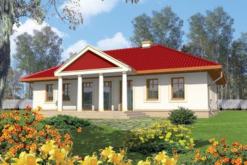  Projekt domu Fortuna (WRC1628) - projekt domu parterowego - Zdjęcie 2