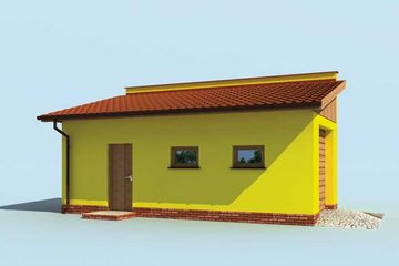  Projekt budynku gospodarczego G205 budynek gospodarczy (SLN1983) - projekt budynku parterowego - Zdjęcie 2