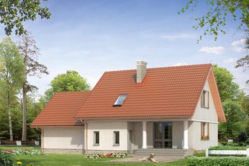  Projekt domu Pik 2 (BSA1379) - projekt domu parterowego z poddaszem - Zdjęcie 2