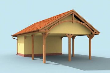  Projekt budynku gospodarczego G244 budynek gospodarczy (SLN2031) - projekt budynku parterowego - Zdjęcie 2