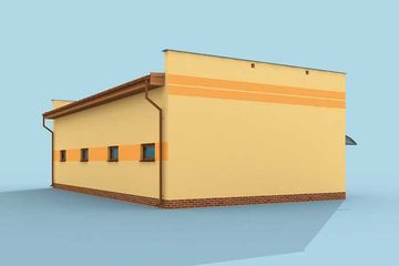  Projekt budynku gospodarczego G250 budynek gospodarczy (SLN2034) - projekt budynku parterowego - Zdjęcie 2