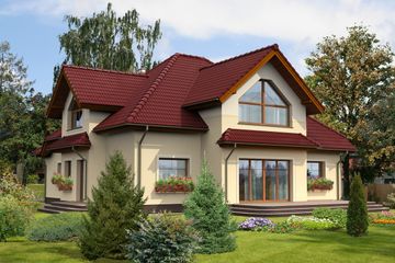  Projekt domu Rzym DCP221 (WOB1018) - projekt domu parterowego z poddaszem - Zdjęcie 2