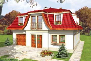  Projekt domu Gaja G1 (WRC1638) - projekt domu parterowego z poddaszem - Zdjęcie 2