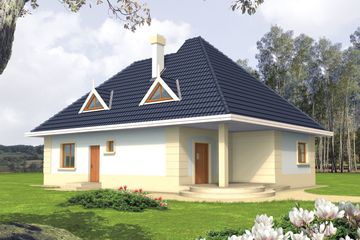  Projekt domu Gala (WRC1639) - projekt domu parterowego z poddaszem - Zdjęcie 2