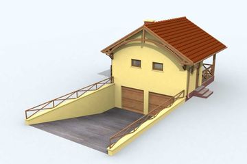  Projekt budynku gospodarczego G69 budynek gospodarczy (SLN1841) - projekt budynku parterowego - Zdjęcie 2