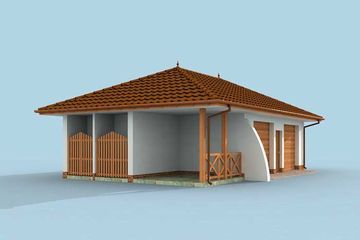 Projekt budynku gospodarczego G252 budynek gospodarczy (SLN2036) - projekt budynku parterowego - Zdjęcie 2