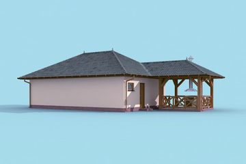  Projekt budynku gospodarczego G247 budynek gospodarczy (SLN2039) - projekt budynku parterowego - Zdjęcie 2