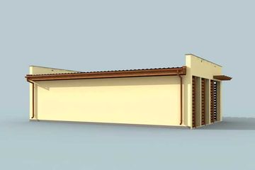  Projekt budynku gospodarczego G253 budynek gospodarczy (SLN2042) - projekt budynku parterowego - Zdjęcie 2