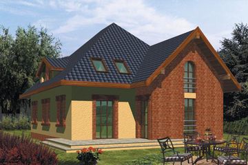  Projekt domu Honorata G1 (WRC1677) - projekt domu parterowego z poddaszem - Zdjęcie 2