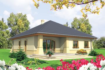  Projekt domu Huberta (WRC1680) - projekt domu parterowego - Zdjęcie 2