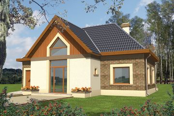  Projekt domu Ida G1 (WRC1681) - projekt domu parterowego z poddaszem - Zdjęcie 2