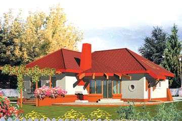  Projekt domu Iga G1 (WRC1682) - projekt domu parterowego z poddaszem - Zdjęcie 2