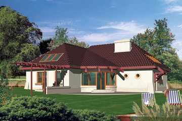  Projekt domu Iga II G2 (WRC1683) - projekt domu parterowego z poddaszem - Zdjęcie 2