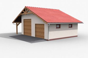  Projekt budynku gospodarczego G6 budynek gospodarczy (SLN1786) - projekt budynku parterowego - Zdjęcie 2
