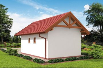  Projekt budynku gospodarczego G10 budynek gospodarczy (SLN1790) - projekt budynku parterowego - Zdjęcie 2