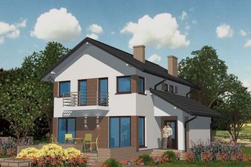  Projekt domu APS 072 (LUA1083) - projekt domu z pełnym piętrem - Zdjęcie 2