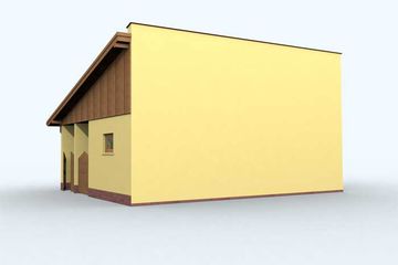  Projekt budynku gospodarczego G107 budynek gospodarczy (SLN1882) - projekt budynku parterowego - Zdjęcie 2