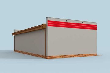  Projekt budynku gospodarczego G270 budynek gospodarczy (SLN2071) - projekt budynku parterowego - Zdjęcie 2