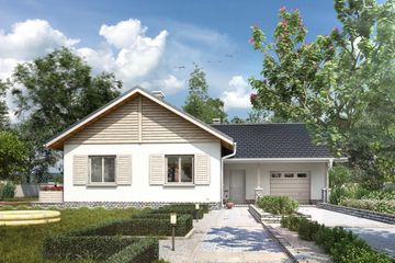  Projekt domu Żuczek-2 (844) (KRD1596) - projekt domu parterowego - Zdjęcie 2