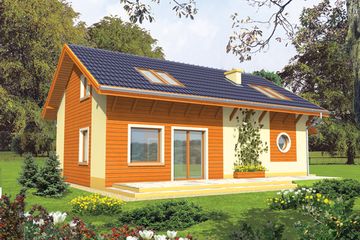  Projekt domu Hela G1 (WRC1646) - projekt domu parterowego z poddaszem - Zdjęcie 2