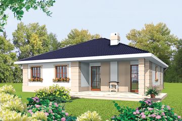  Projekt domu Irma II G1 (WRC1651) - projekt domu parterowego - Zdjęcie 2