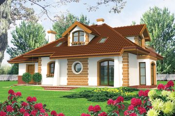  Projekt domu Iwa G1 (WRC1655) - projekt domu parterowego z poddaszem - Zdjęcie 2