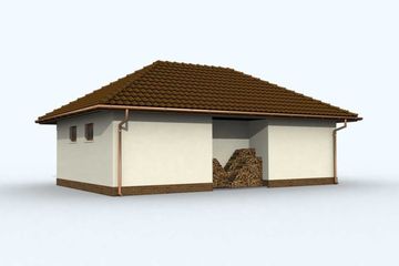  Projekt budynku gospodarczego G77 budynek gospodarczy (SLN1852) - projekt budynku parterowego - Zdjęcie 2