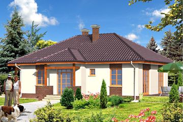  Projekt domu AR 122 (KRL1032) - projekt domu parterowego - Zdjęcie 2