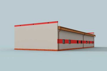  Projekt budynku gospodarczego G258 budynek gospodarczy (SLN2045) - projekt budynku parterowego - Zdjęcie 2