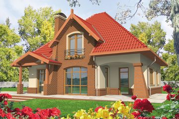  Projekt domu Izolda G1 (WRC1663) - projekt domu parterowego z poddaszem - Zdjęcie 2