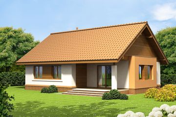 Projekt domu Malibu (WOF1007) - projekt domu parterowego - Zdjęcie 2