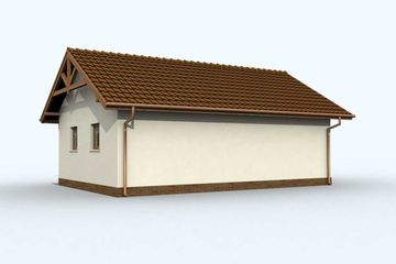  Projekt budynku gospodarczego G84 budynek gospodarczy (SLN1857) - projekt budynku parterowego - Zdjęcie 3