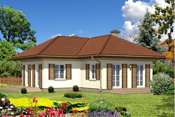  Projekt domu AR 139 (KRL1041) - projekt domu parterowego - Zdjęcie 2