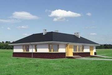  Projekt domu Lidia (868) (KRD1615) - projekt domu parterowego - Zdjęcie 2