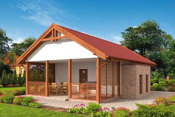  Projekt budynku gospodarczego G283 budynek gospodarczy (SLN2092) - projekt budynku parterowego - Zdjęcie 2